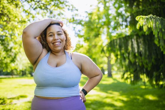 Person trying to lose weight